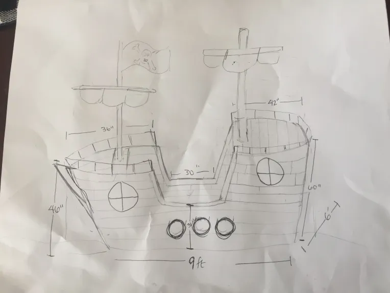 Tips For Building a Cardboard Pirate Ship