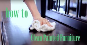 how to clean painted furniture