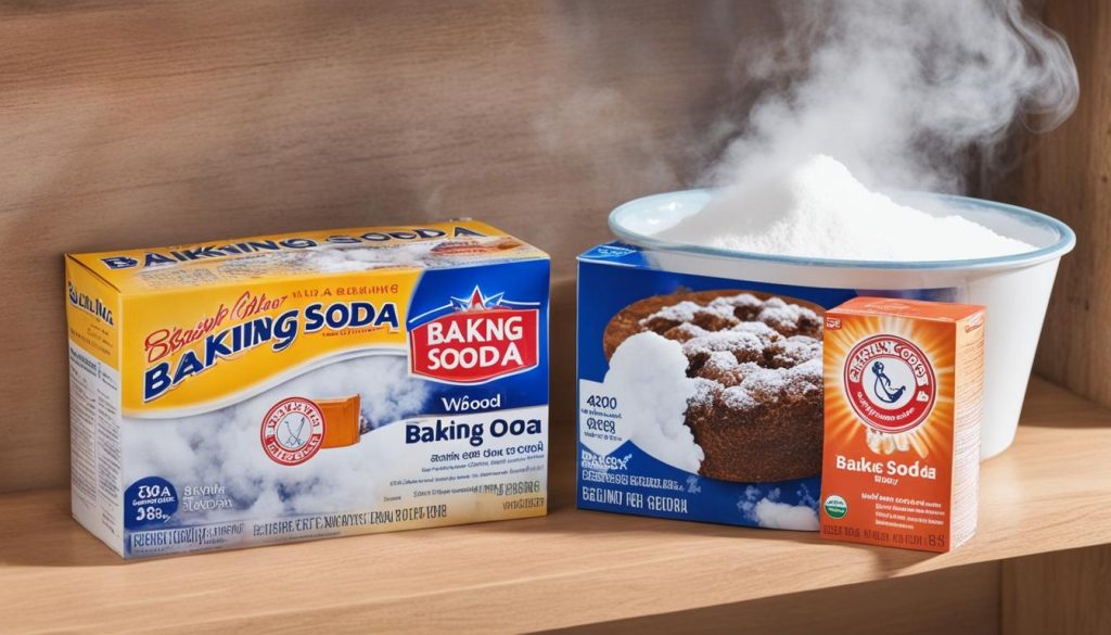 using baking soda to remove smoke smell
